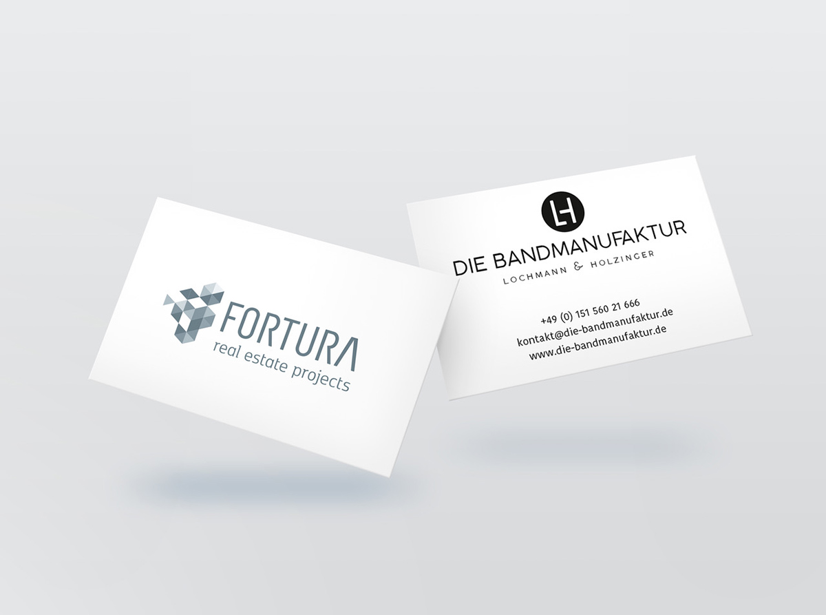 Gestaltung von Logo, Visitenkarten, Briefpapier und Geschäftsunterlagen